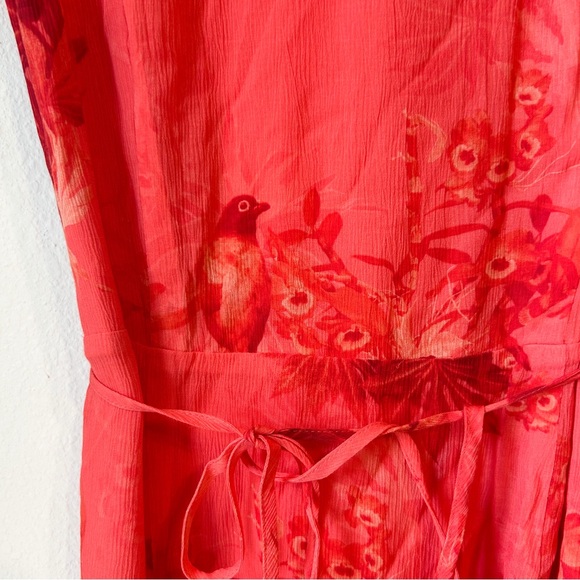 EUC All Saints Ari Floral Print Wrap Dress 4 - Picture 7 of 10